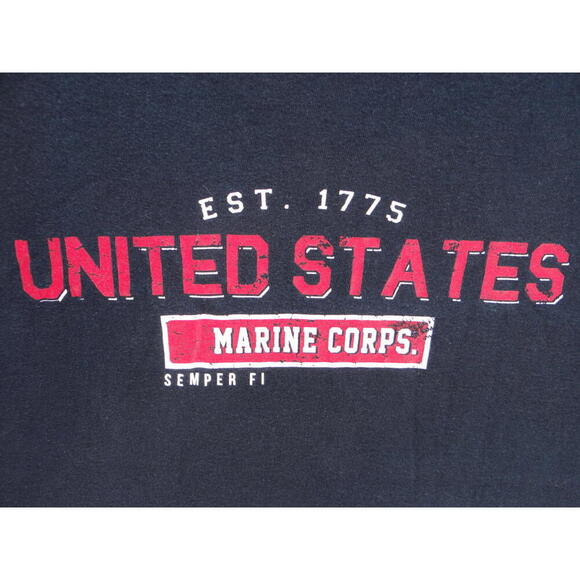 United States Marine Corps T-Shirt - Established 1775 - Picture 3 of 4